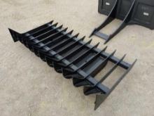 NEW 70IN. ROOT RAKE SKID STEER ATTACHMENT