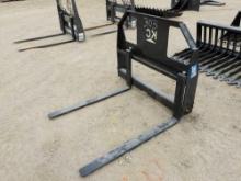 NEW 42IN. FORKS W/ 45IN. FRAME SKID STEER ATTACHMENT