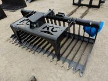 NEW 76IN. SKELETON GRAPPLE BUCKET SKID STEER ATTACHMENT