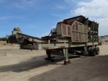 TELESMITH JAW CRUSHER equipped with 15x48 jaw, tandem axle.