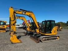 2018 CAT 308CR HYDRAULIC EXCAVATOR SN:GG8001087 powered by Cat diesel engine, equipped with Cab,