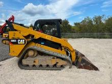 2018 CAT 299D2 RUBBER TRACKED SKID STEER SN:FD204198...powered by Cat diesel engine, equipped with