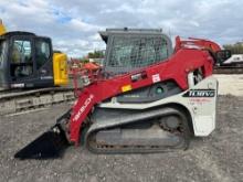 2020 TAKEUCHI TL10V2 RUBBER TRACKED SKID STEER powered by diesel engine, equipped with cab, air,