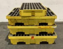 (4) Drum Spill Containment Pallets