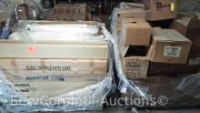 Lot on 2 Pallets of Various Fluorescent Bulbs, Reflector Lamps, Reader Lamps, Spot Light Lamps,