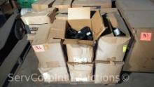 Lot on Pallet of Ceiling Style Light Junction Boxes