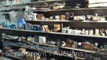 Lot on Shelves of Various Oven Coil Heat Elements, Ballasts, Delay Timers, Capacitors, Expansion