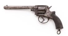 Large Antique British Tranter Model 1868 Double-Action Cartridge Revolver