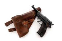 WWII German Mauser byf/44 P.38 Semi-Automatic Pistol, with Holster