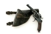 Italian Bodeo Model 1899 Enlisted Solid Frame Double Action Revolver, with Holster