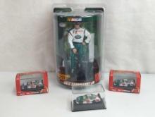 DALE EARNHARDT JR #88 DRIVER FIGURINE W/ (3) #88 AMP & NATIONAL GUARD 1:64 SCALE REPLICA DIE CAST