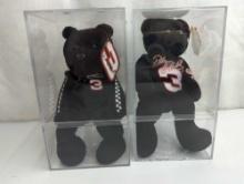 DALE EARNHARDT #3 BEANIE BEARS IN CASES