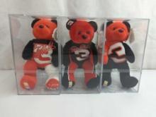 DALE EARNHARDT #3 BEANIE BEARS IN CASES