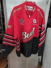 CHASE AUTHENTICS #8 DALE EARNHARDT JR BUD KING BEERS JACKET 2XL