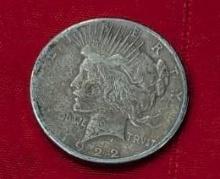 1922 PEACE DOLLAR - S