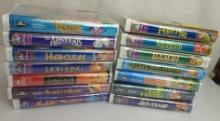 DISNEY VHS MOVIES UNOPENED PETER PAN LITTLE MERMAID BAMBI WHO'S GREAT ADVENTURE DUMBO