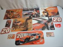 TONY STEWART INFORMATIONAL CARDS &MAGNETS, PLASTIC LICENSE PLATE