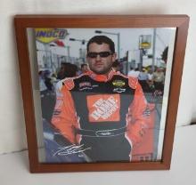 TONY STEWART 14X16 FRAMED DRIVER PHOTO SIGNED