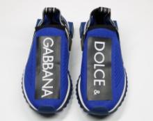 Dolce and Gabbana Boys' Blue Logo Sneakers