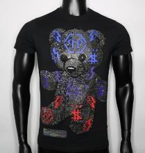 Philipp Plein Rhinestone Fashion Teddy Bear T-Shirt