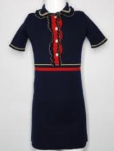 Gucci Children's Knit Wool Dress, Navy