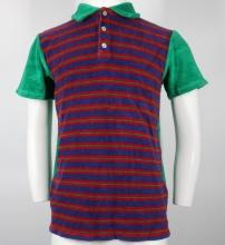 Gucci Children's Blue/Green/Red Striped Terry Polo