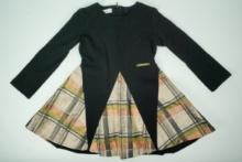 I Pinco Pallino Children's Black Dress W/Plaid