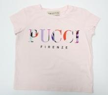 Emilio Pucci Girls' Baby Pink Cotton Logo Tee