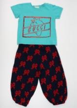 Gucci Baby Jogger Set W/Blue Pant + Graphic Tee