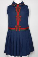 Gucci Navy Blue Dress W/Bows on Front