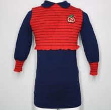 Gucci Children's Shirred Detail Dress in Blue