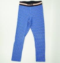 Gucci Children's Blue Gingham Cotton Leggings