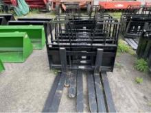 142 Set of HD Kivel 4200lb Skid Steer Forks