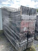 204 (8) Sets of New 20ft Bi-Parting Wrought Iron Gates - Deer