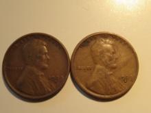 US Coins: 2x1929-S Wheat pennies