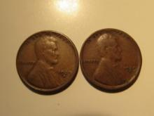 US Coins: 2x1929-S Wheat pennies