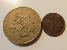 Foreign Coins: 1979 Belgium 10 Francs &  1963  Switzerland 1 Rappen