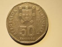 Foreign Coins:  Portugal 50 Escudos