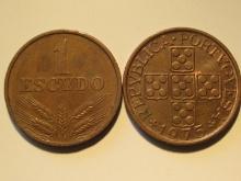 Foreign Coins:  1971 & 1975 Portugal 1 Escvdos