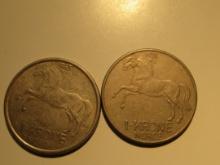 Foreign Coins: Norway 1963 & 1972  Krones