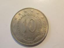 Foreign Coins: Yugoslavia 1977 10 Dinara