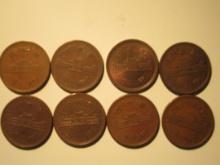 Foreign Coins: 8x Japan 10 Yens