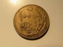 Foreign Coins: 1922 Turkey 100 Para