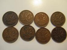 Foreign Coins: Canada WWII (1940-45),46,47 & 51 Cents