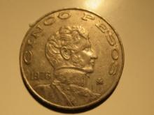 Foreign Coins: 1976 Mexico 5 Pesos big coin