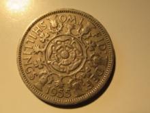 Foreign Coins: 1950 Great Britain 2 Shillings