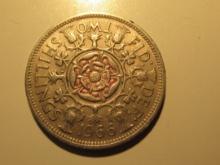 Foreign Coins: 1966 Great Britain 2 Shillings