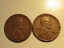 US Coins: 2x1929-S Wheat pennies