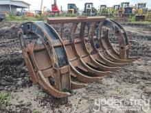 Pemberton 110" Grapple Rake to suit Hyundai HL940TM Wheeled Loader