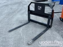 Unused 42" Adjustable Forks to suit Skidsteer